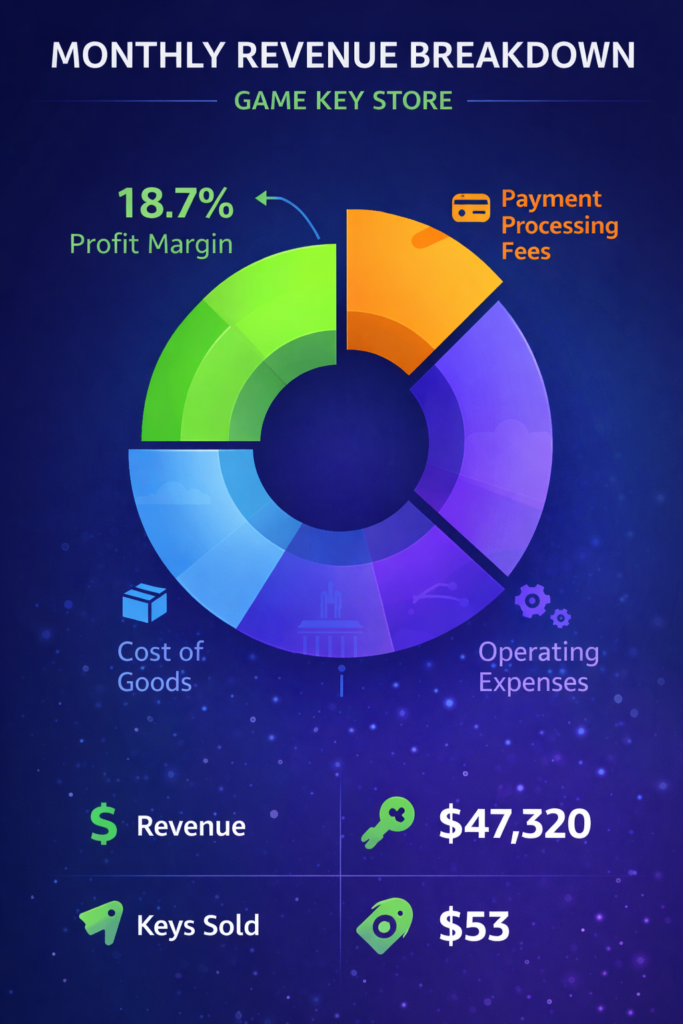 Monthly Revenue breakdown
